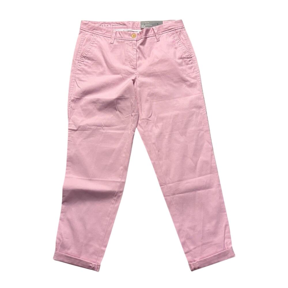 Talbots Girlfriend Chinos Mid Rise Ankle Length Casual Coastal Pink Pants NWT 4